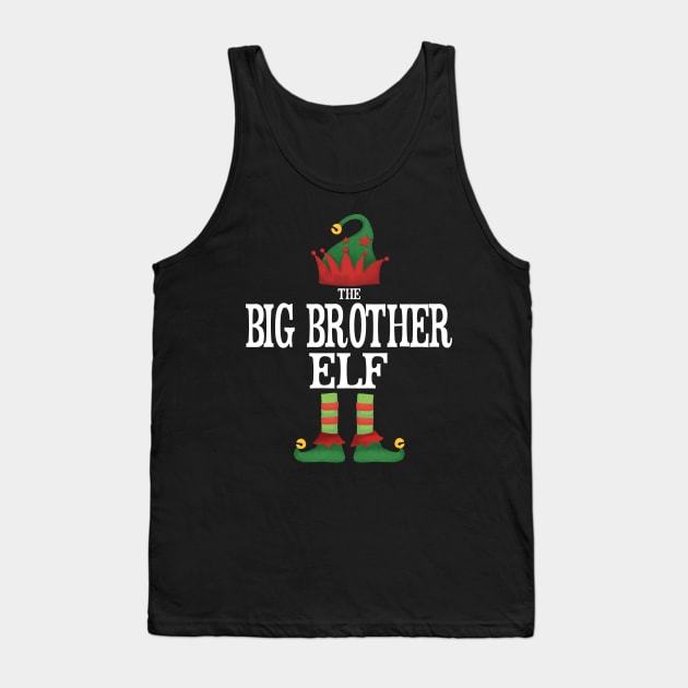 Big Brother Elf Matching Family Group Christmas Party Pajamas Tank Top by uglygiftideas